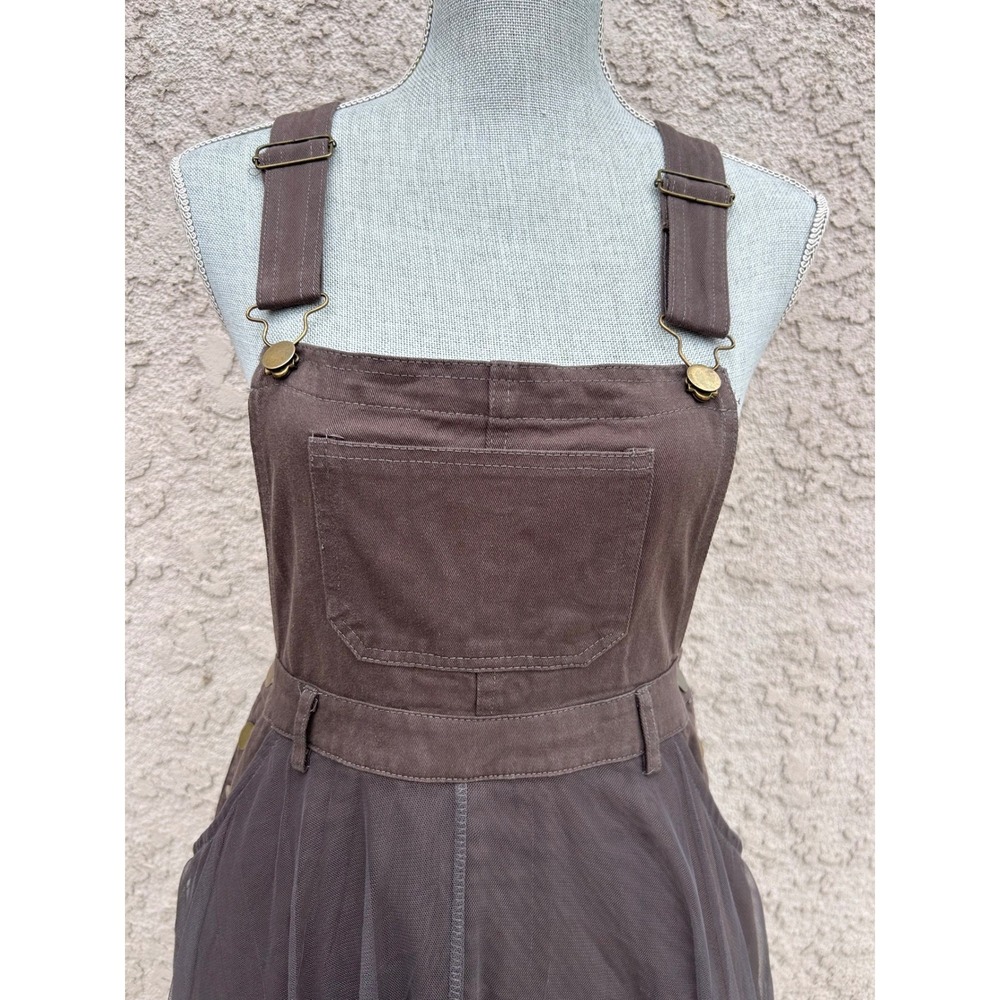 Renaa Overall Tulle Pinafore Dress Womens Small Whimsigoth Whimsical Goth Earthy - Picture 5 of 8